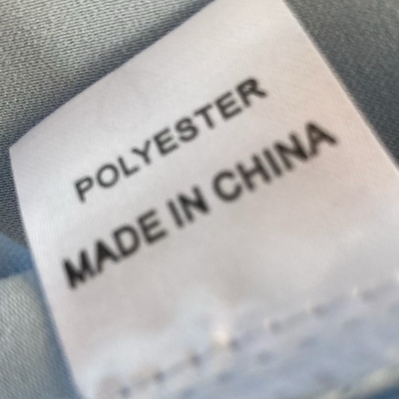 NWT Beginning Boutique Between Us Dress Light Blue Satin Slip Runs Small Size 6 - Picture 11 of 14